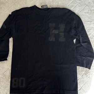 THE HUNDREDS Black Long Sleeve Shirt with H Logo and 80